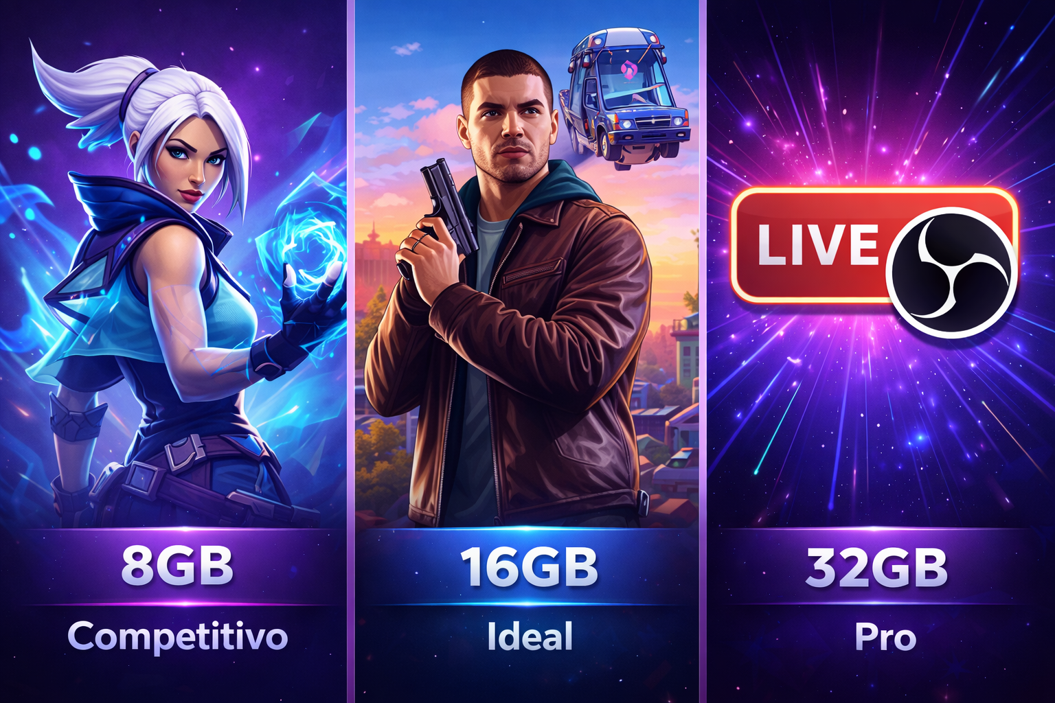 8GB, 16GB ou 32GB: Quanto de memória RAM você REALMENTE precisa em 2026?