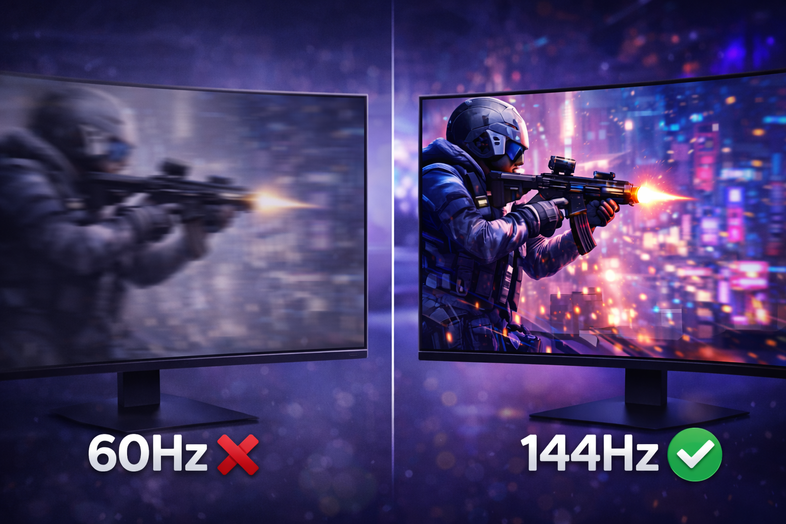 60Hz vs 144Hz: Os 3 Melhores Monitores Baratos para Jogar Competitivo em 2026