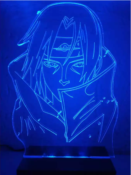 Luminária Abajur Naruto Itachi 16 cores