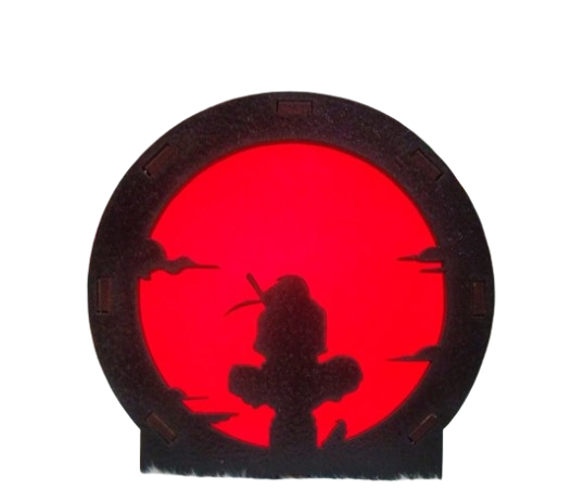 Luminária Itachi Uchida Geek De Mesa  12cm X 12cm