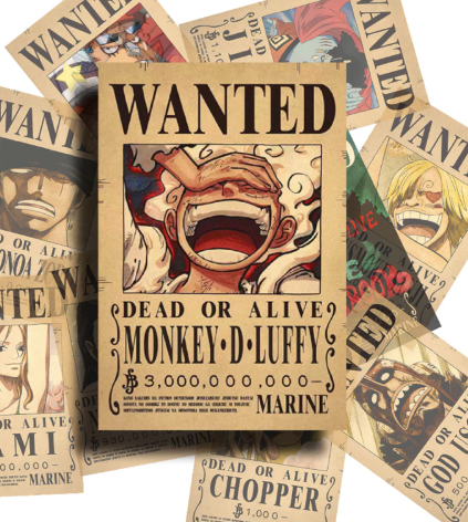 Posters One Piece Autocolante