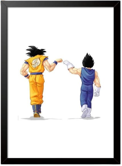 Quadro Poster Dragon Ball [33x23cm, Moldura de madeira e vidro frontal]
