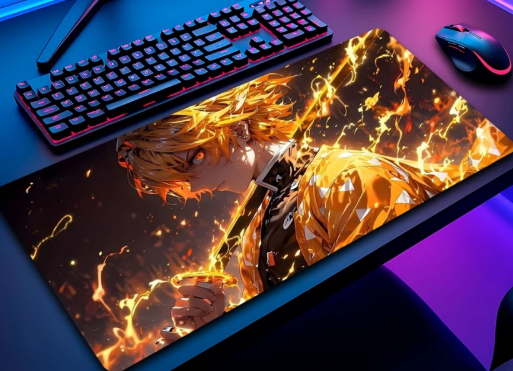 Mouse Pad Gamer Demon Slayer Antiderrapante